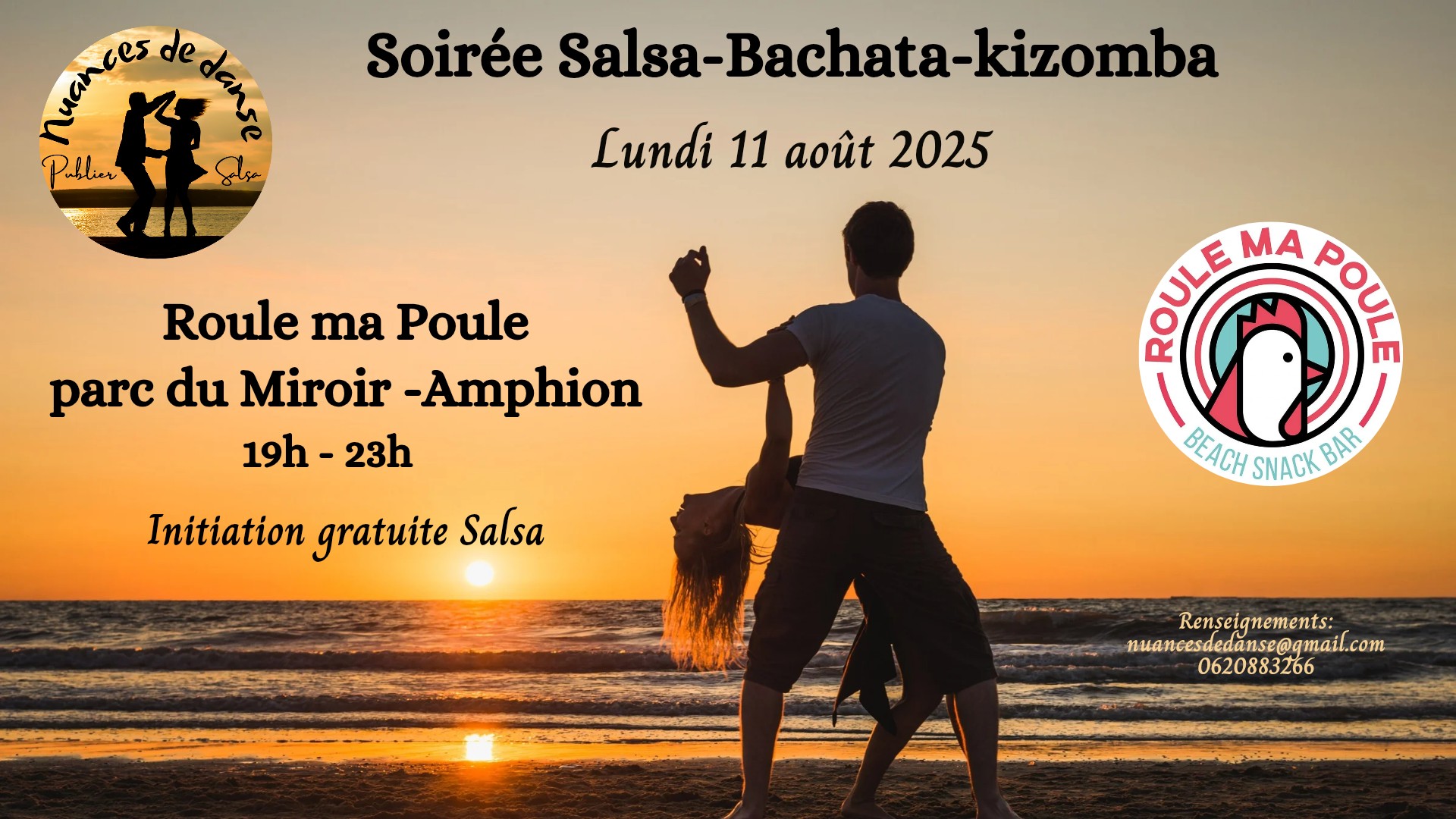 Soirée Salsa-Bachata-kizomba et initiation Salsa