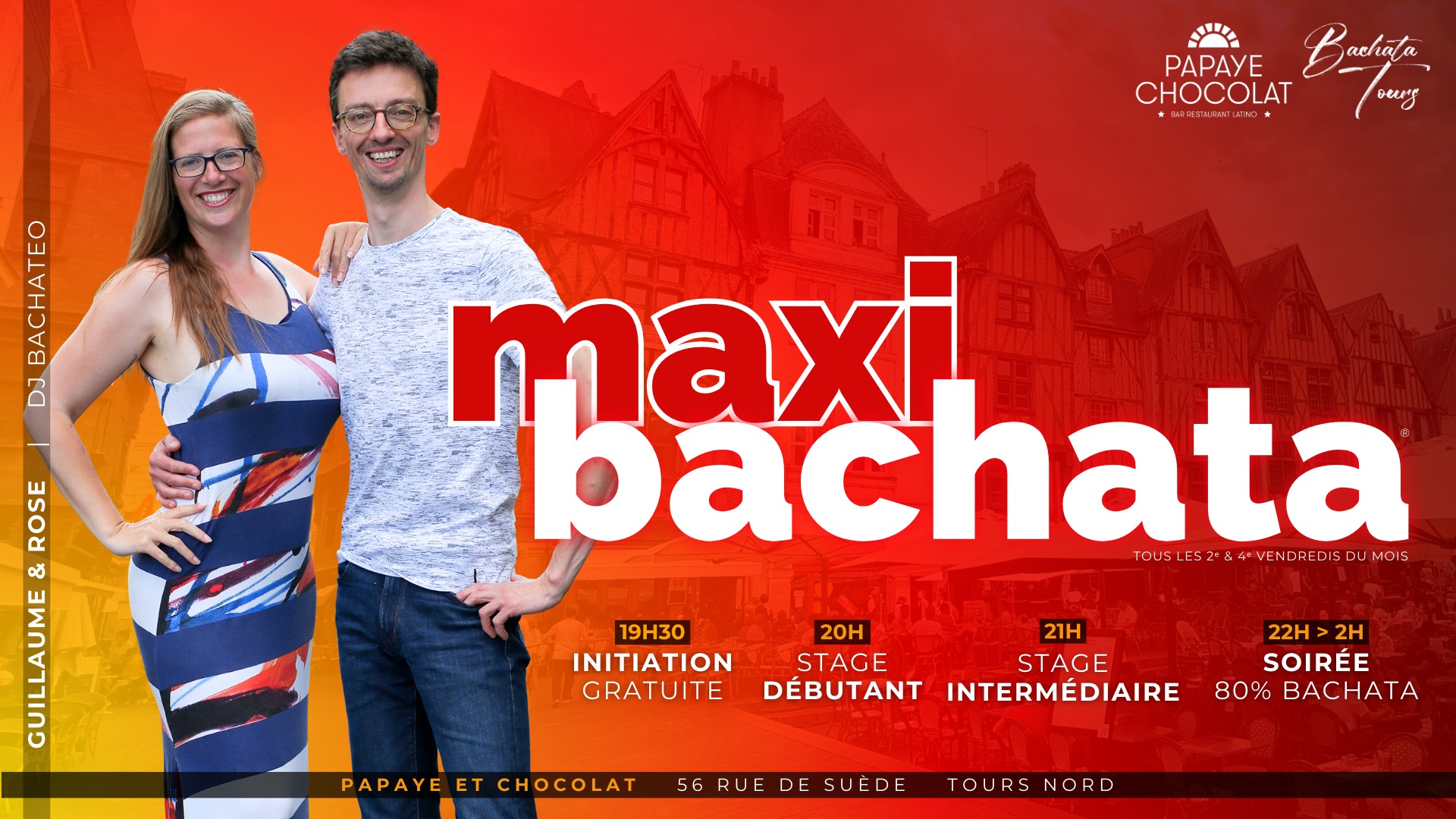 Maxi Bachata spéciale pré-rentrée ★ Guillaume & Rose ☆ DJ Bachateo