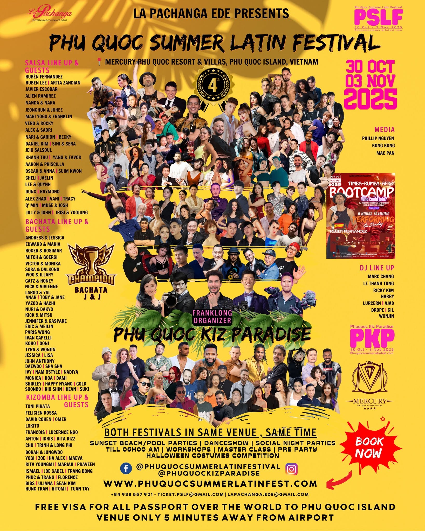 PSLF2025 Phu Quoc Summer Latin Festival, Vietnam 🇻🇳 30th Oct - 3rd Nov 2025