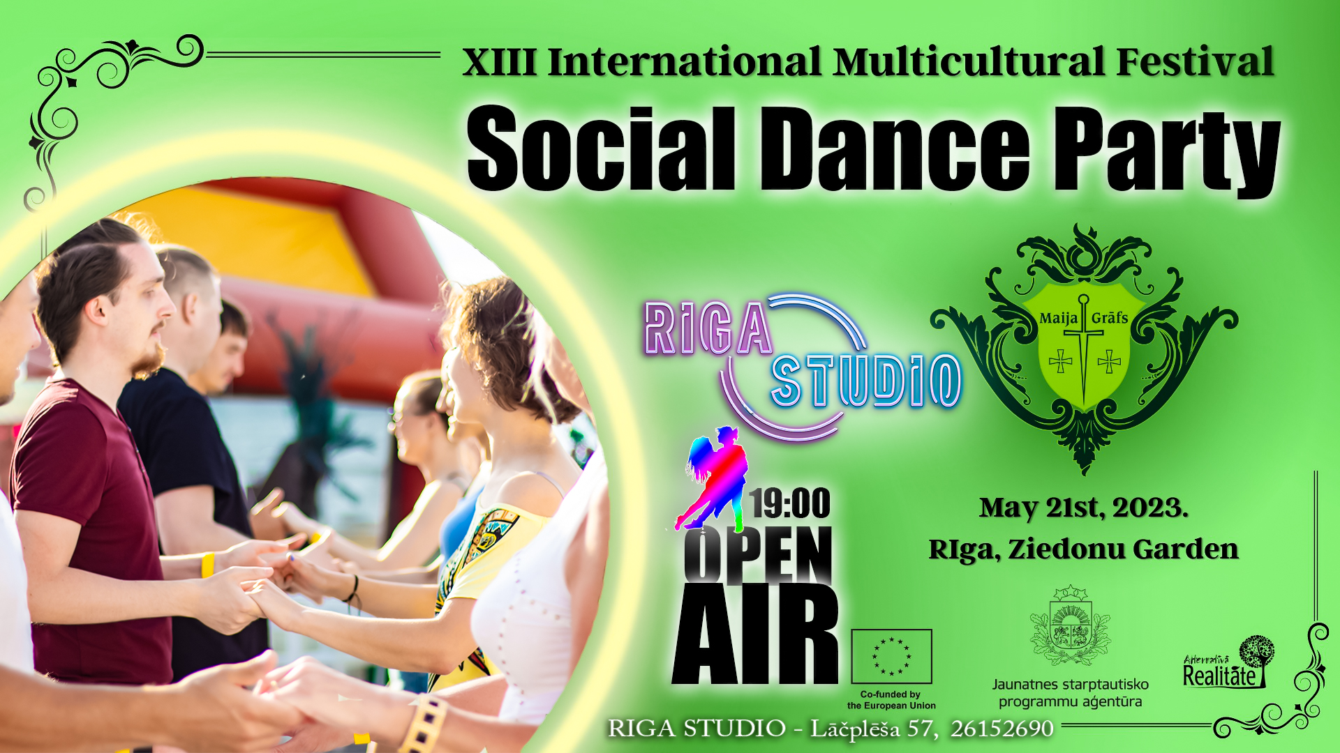 OPEN AIR - Social Dance PARTY at Count of May Festival Riga Studio