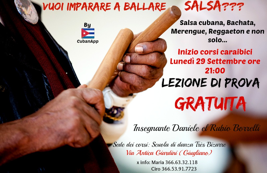 °°°NUOVI CORSI DI SALSA CUBANA E NON SOLO...GRUPPO CUBANAPP°°°