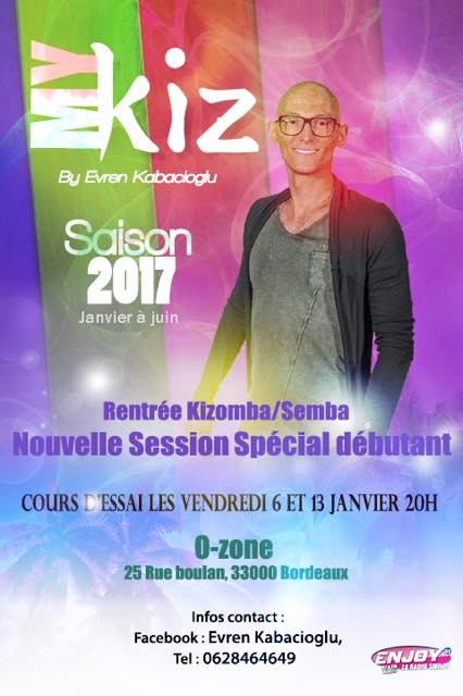 Cours de Kizomba Semba spécial rentrée débutant avec l'asso MyKiz