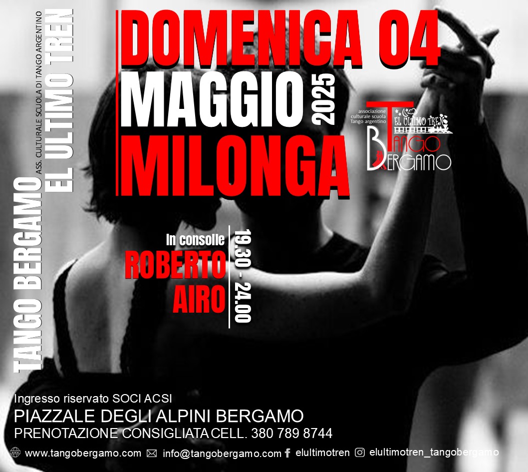 La Milonga del Tren! musicaliza Roberto AIRO!