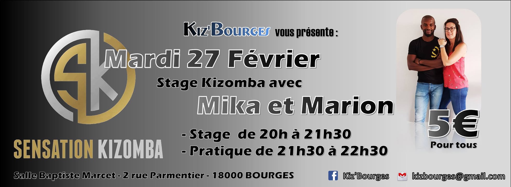 Stage Kizomba by Kiz'Bourges