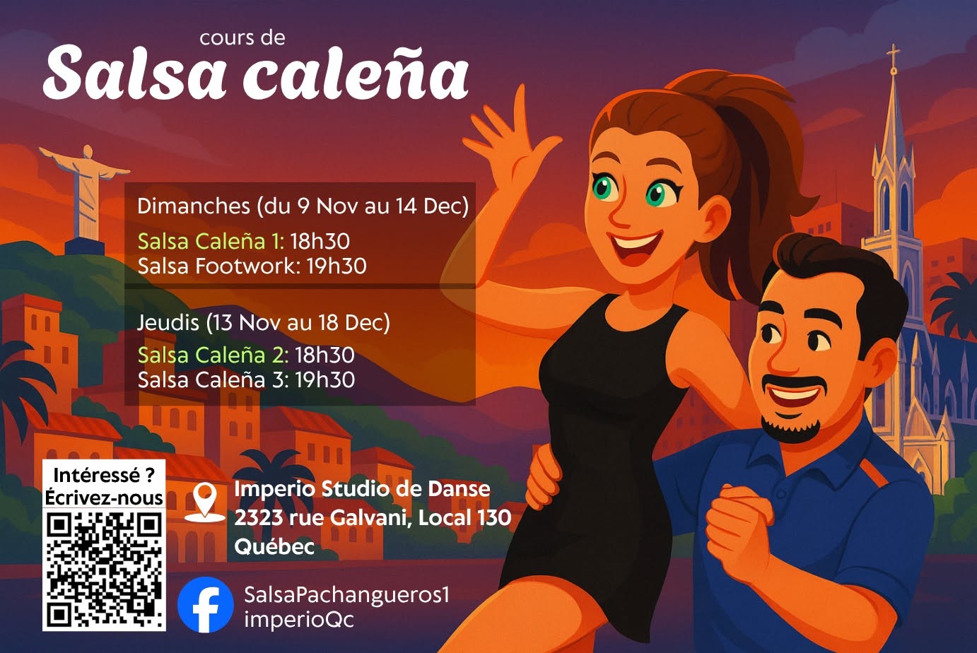 Cours de Salsa caleรฑa ร Quebec