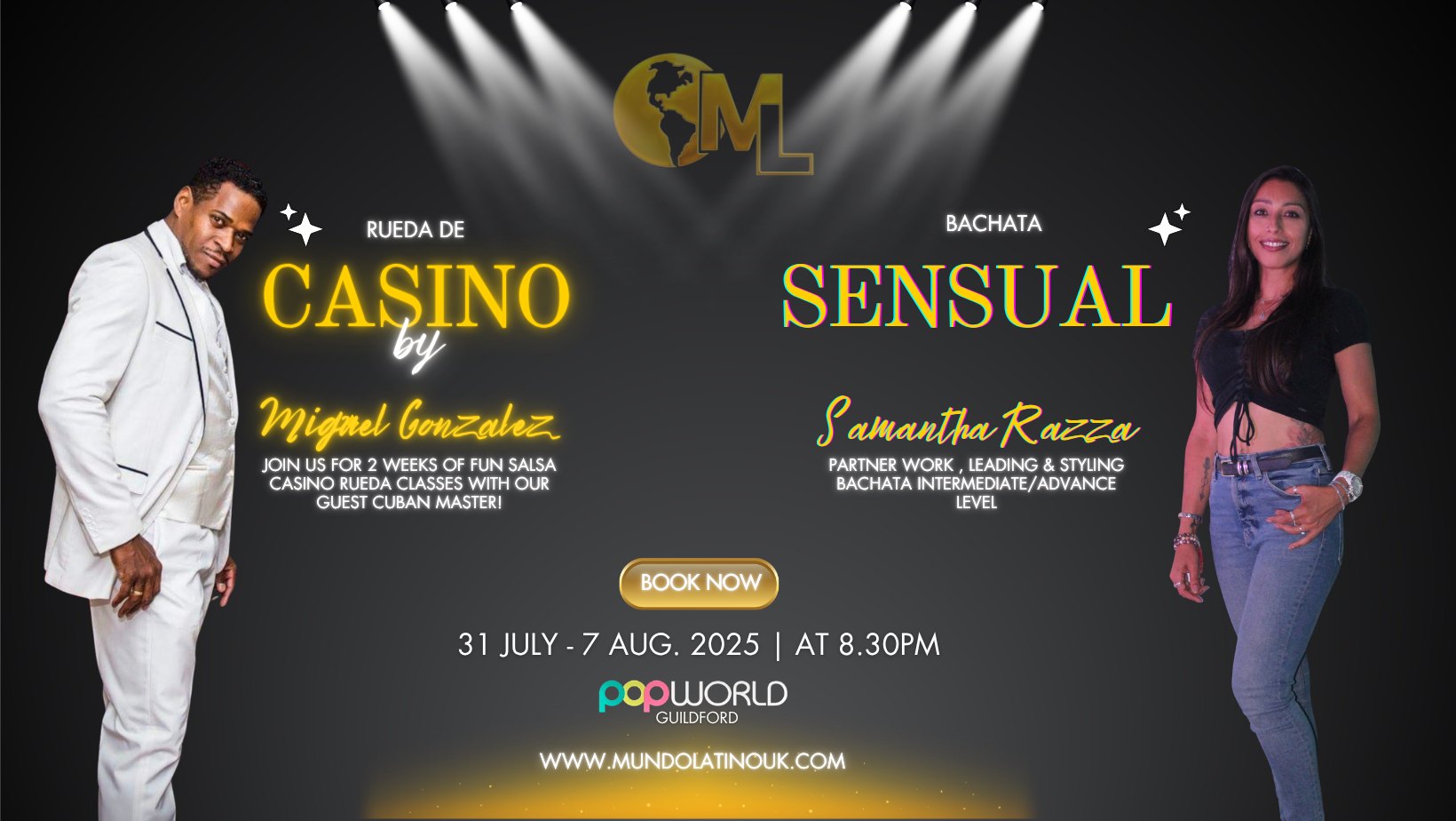 SALSA CASINO & BACHATA SOIRÉE - Guildford.