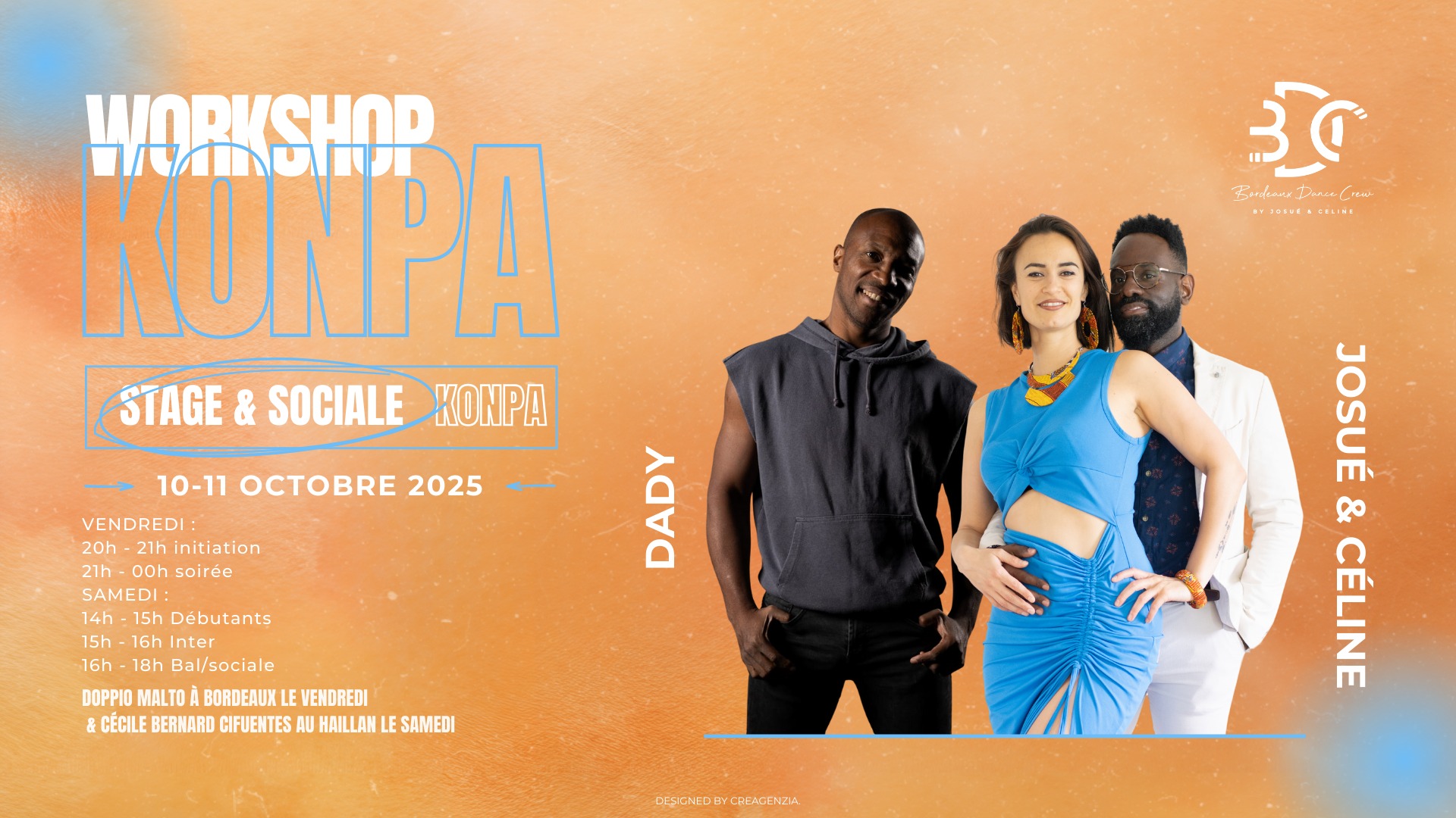 WORKSHOP KONPA AVEC DADY, JOSUÉ & CÉLINE