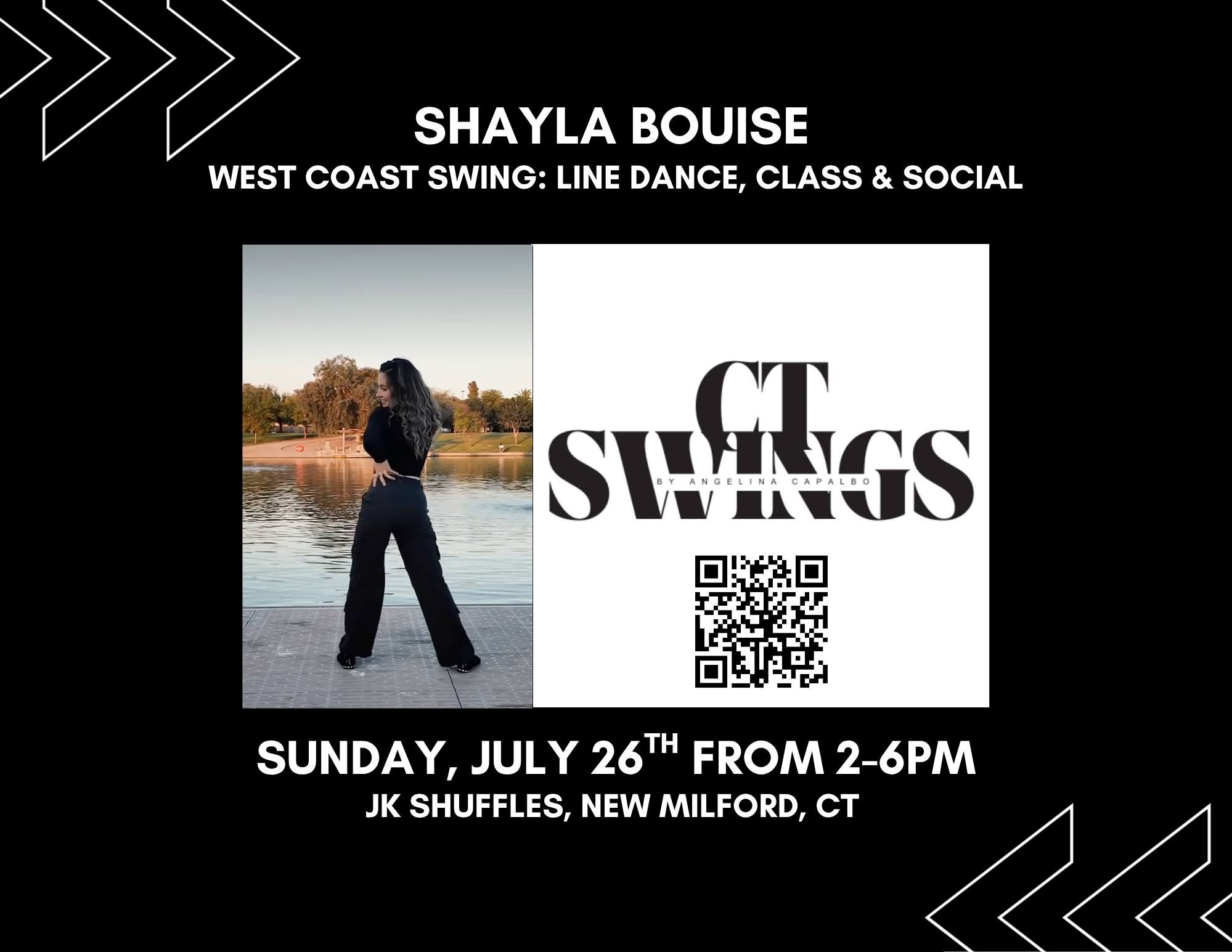 Line Dance, Bridge Class & WCS Social with Shayla Bouise