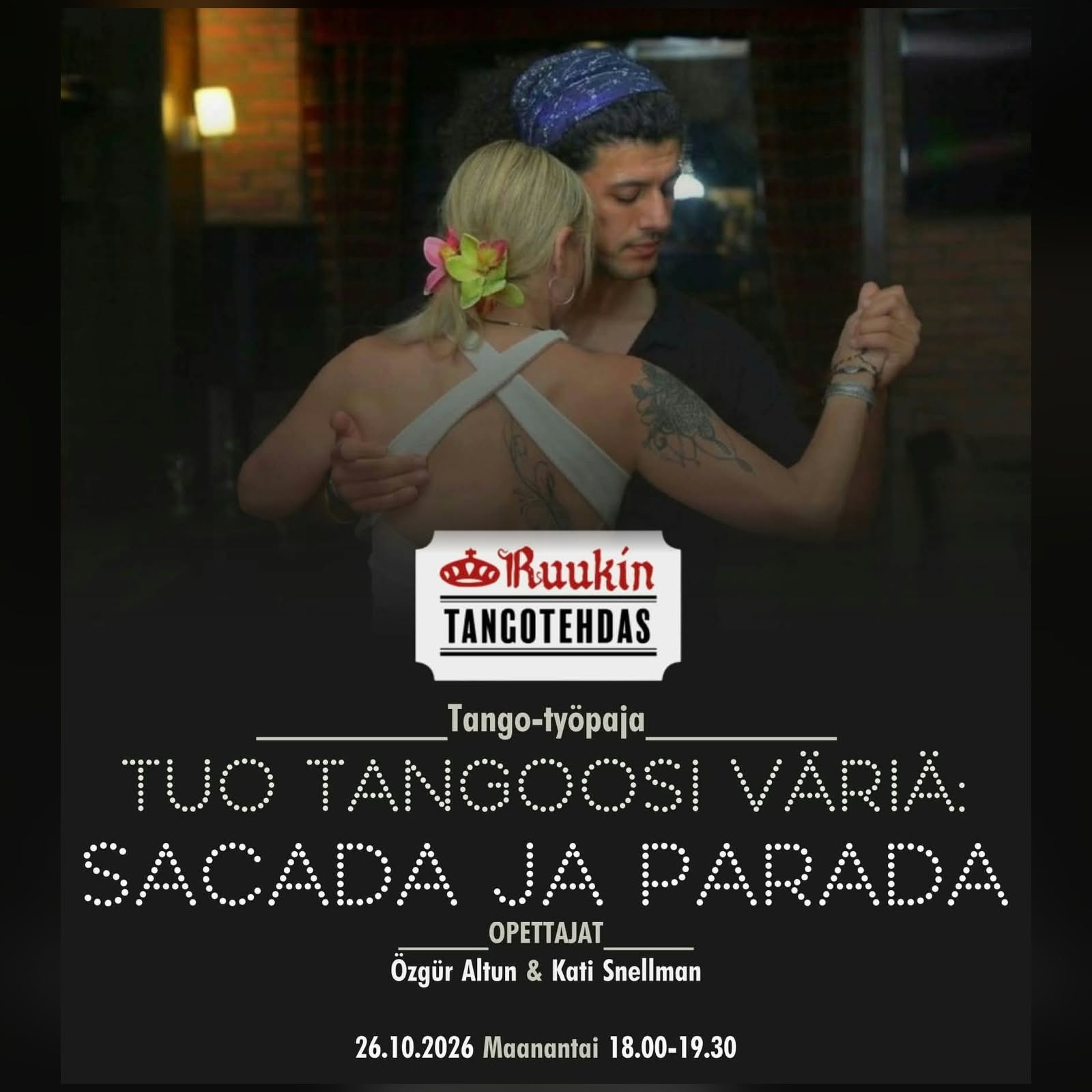 Tangotyöpaja Özgür Altun & Kati Snellman