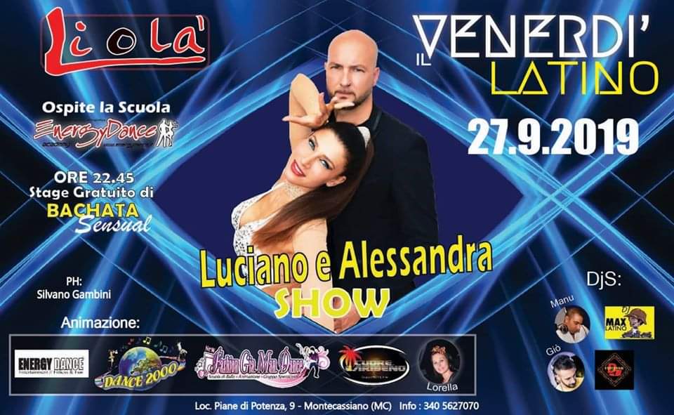 Liolà" Venerdì 27 Settembre è: "Latino con Passione!