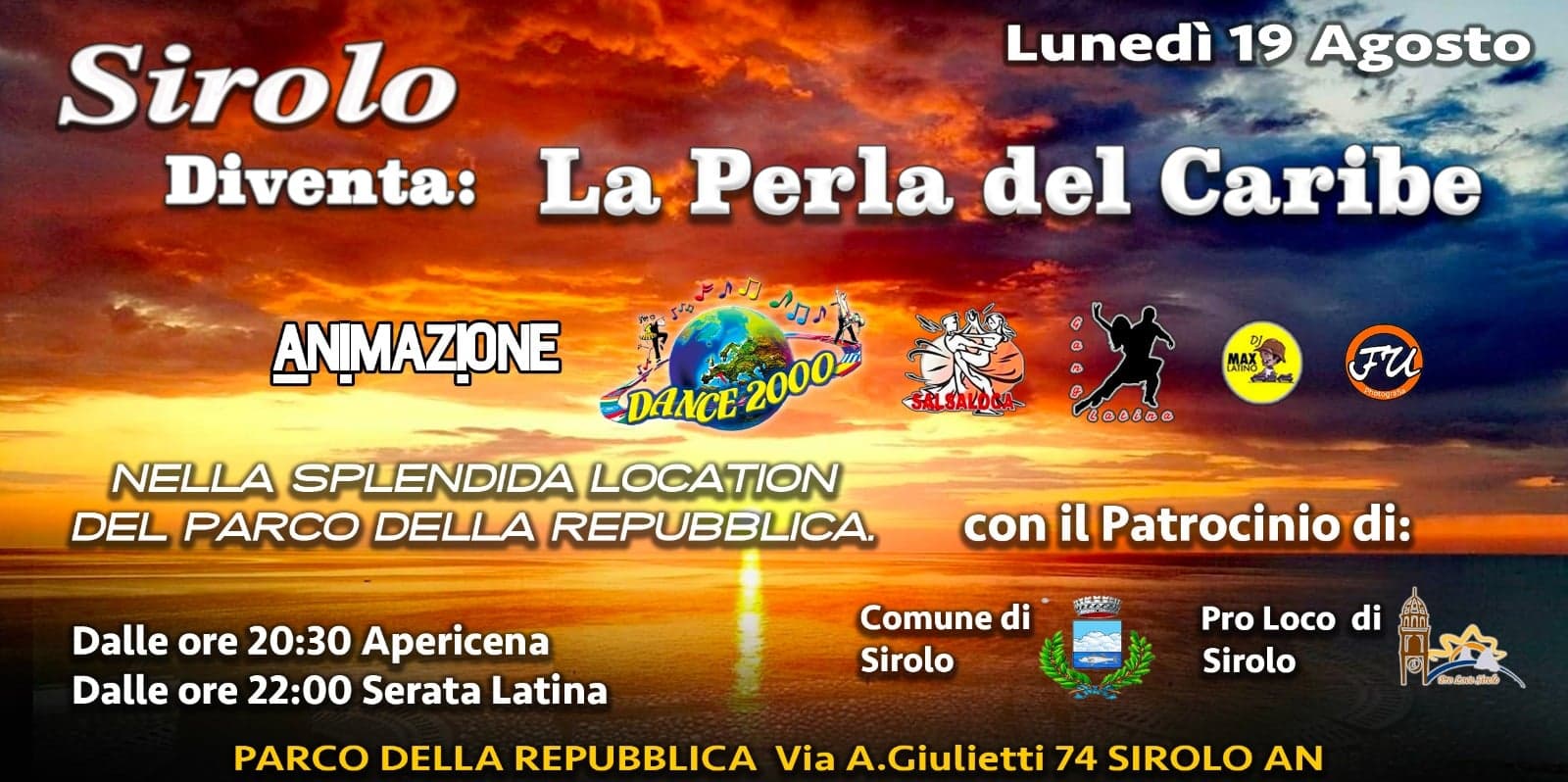 Sirolo" Lunedì 19 Agosto diventa: "La Perla Del Caribe!