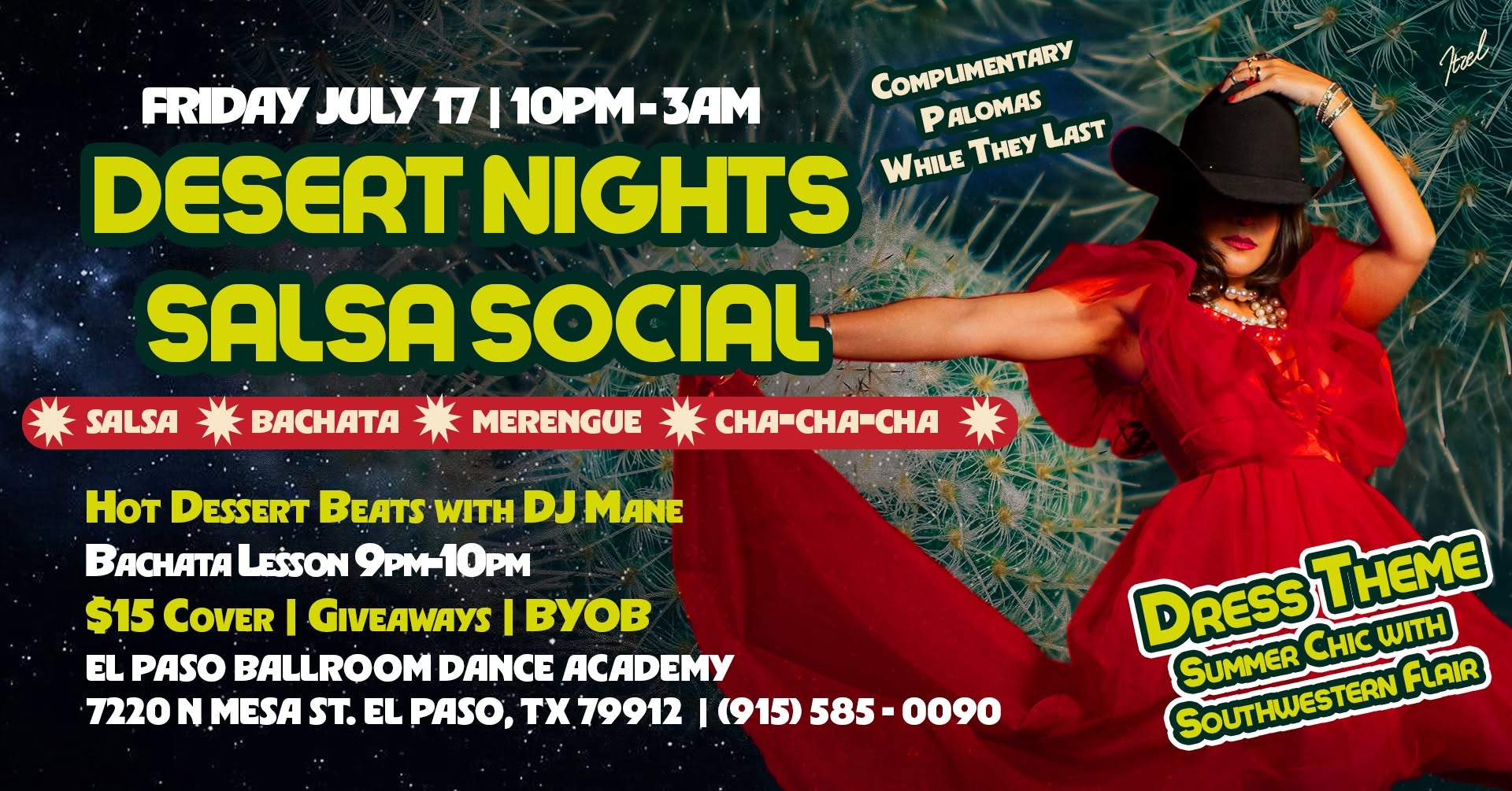 Friday Desert Nights Salsa Social