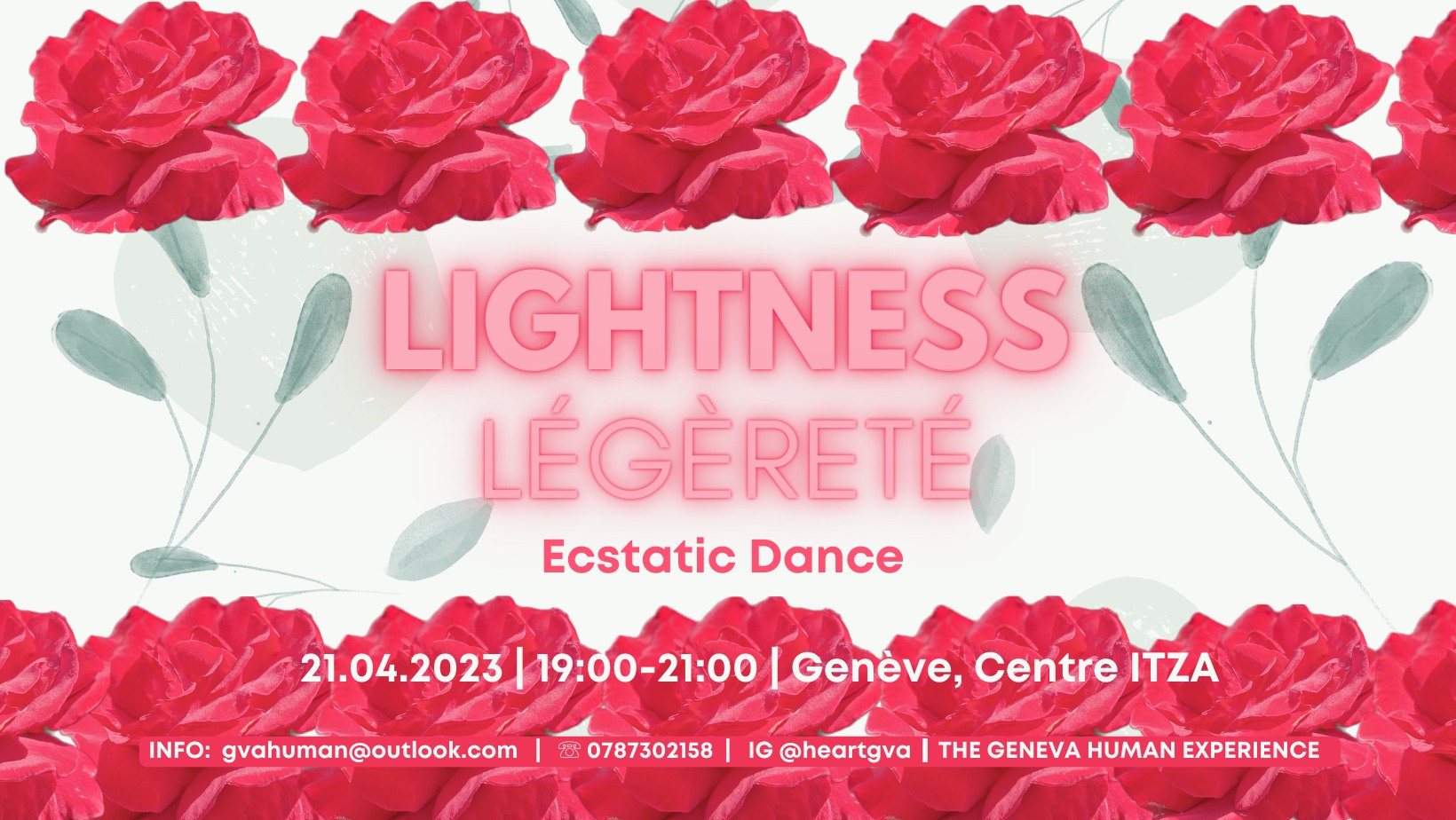 LIGHTNESS LÉGÈRETÉ - Ecstatic Dance @Genève