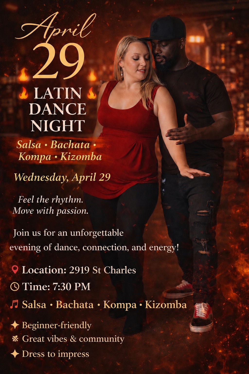 Dance class and social
