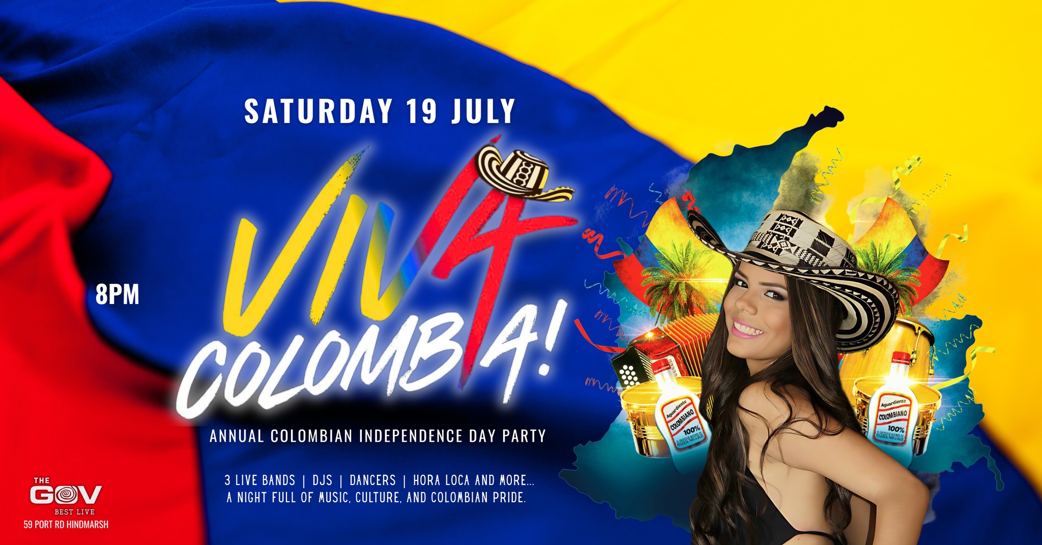 VIVA COLOMBIA! The annual Colombian Independence Day Party