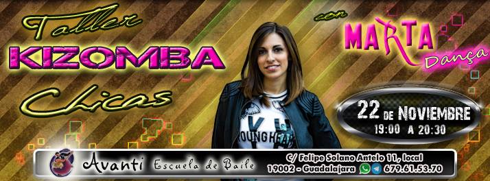 Taller de Kizomba ChicAs con Marta Dança en Guadalajara