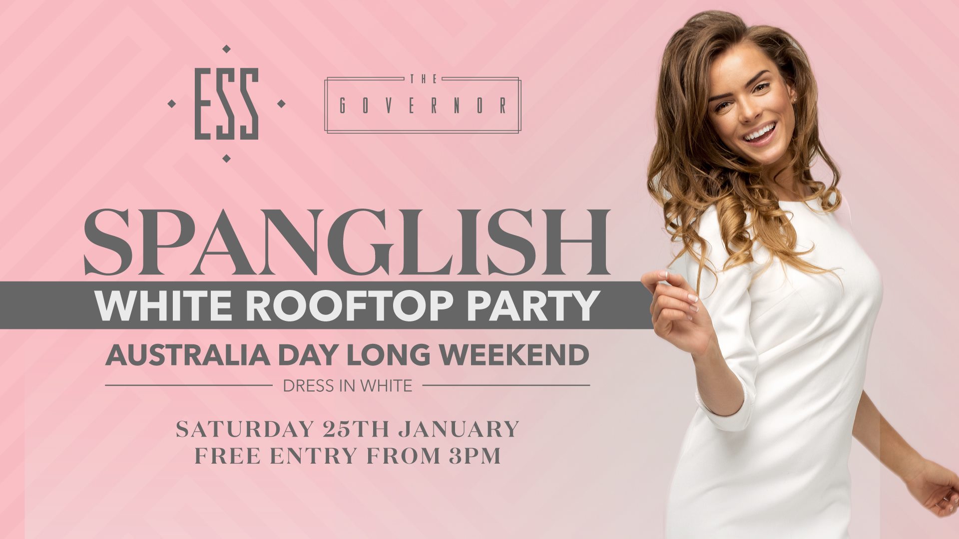 Spanglish White Rooftop Party