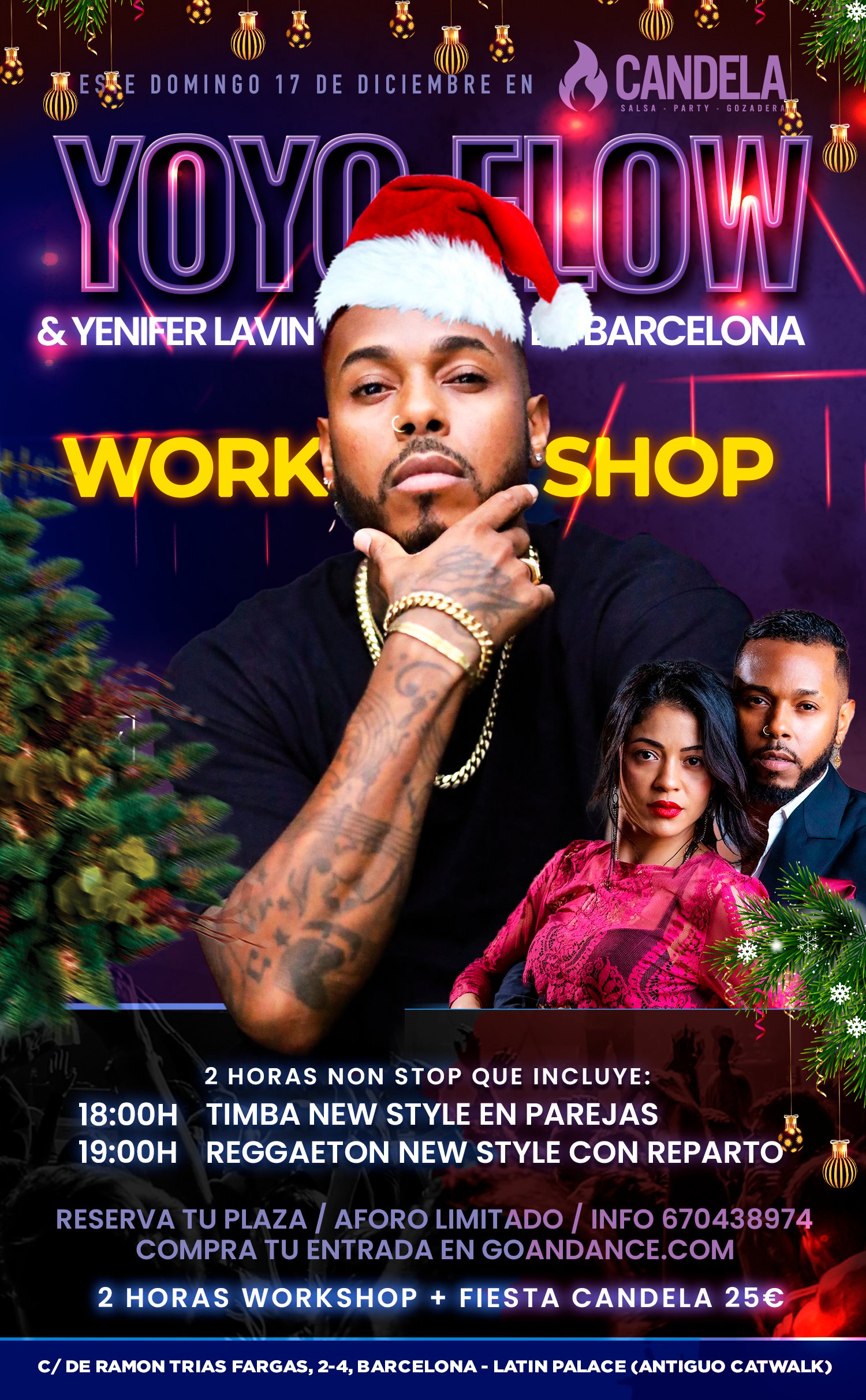 Workshop con YOYO FLOW Y YENIFER LAVIN + FIESTA CANDELA