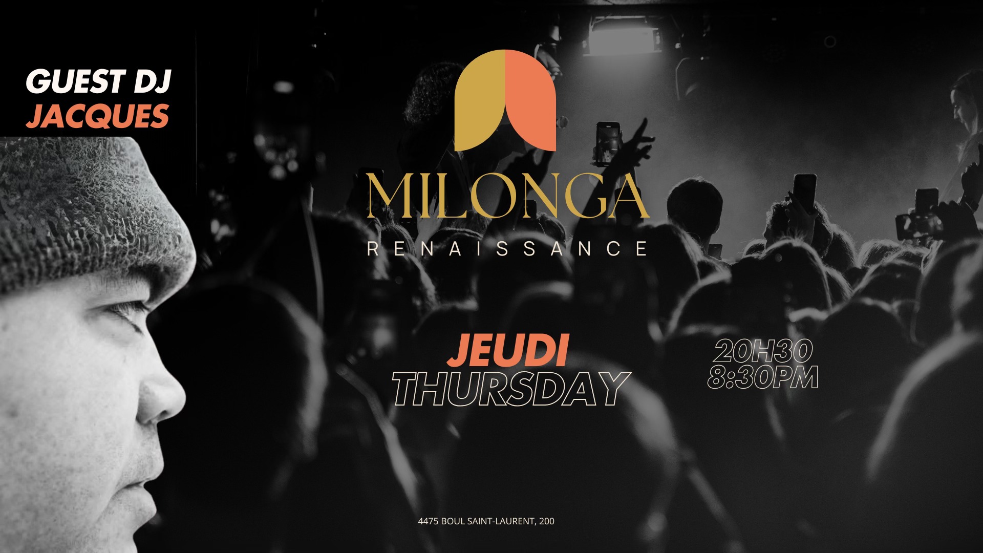 Milonga Renaissance avec Dj Jacques