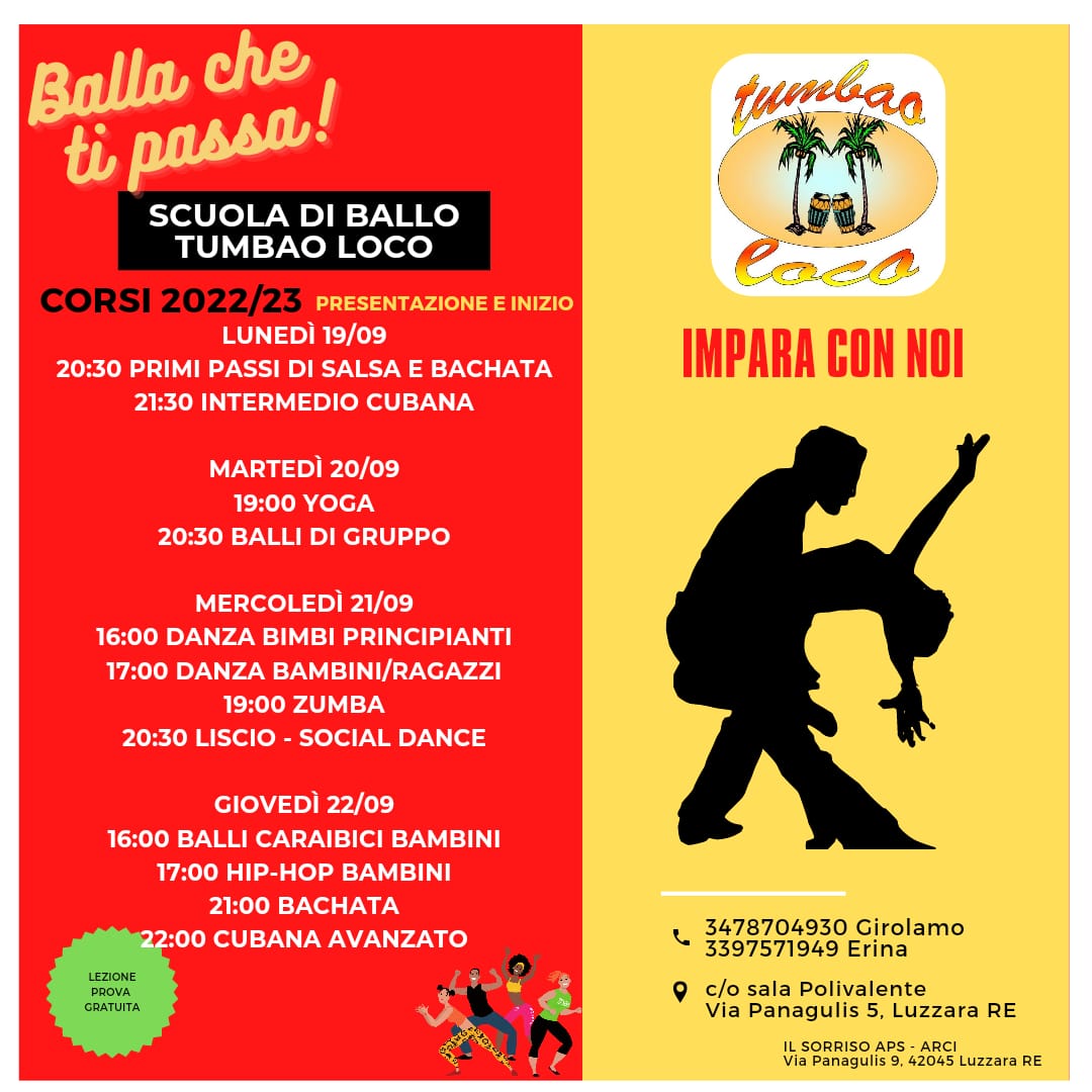 TUMBAO Luzzara presentazione corsi ballo