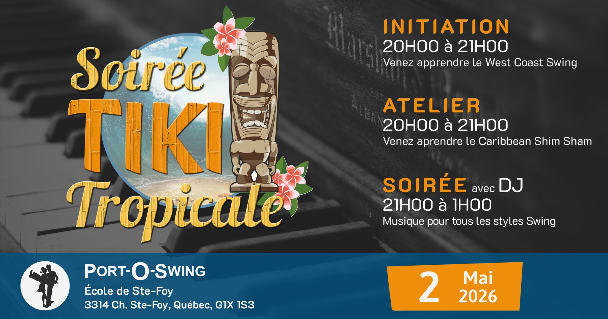 Soirée dansante Tiki Tropicale
