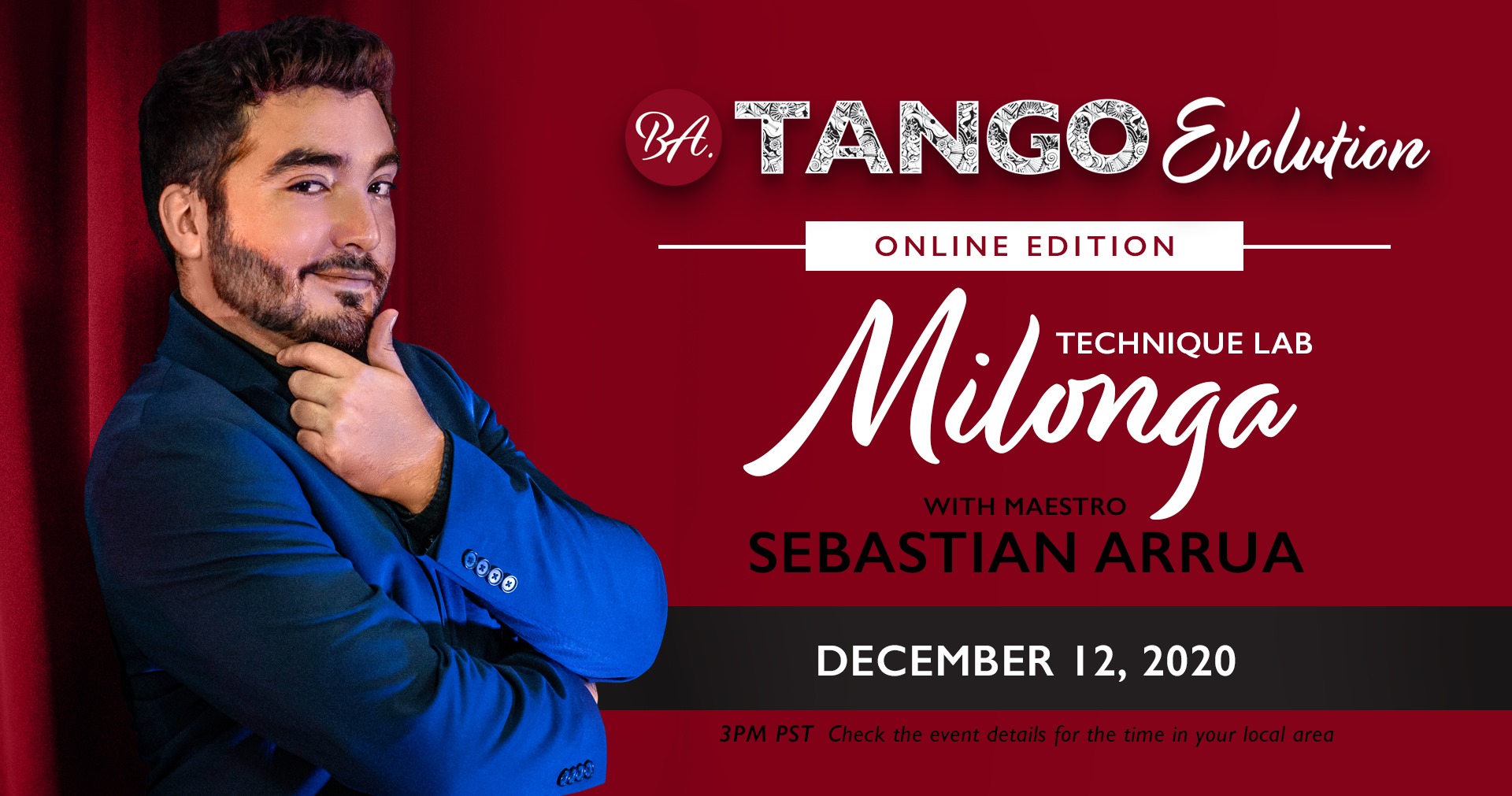 BA. Tango Evolution Online Technique Lab: MILONGA! w Sebastian Arrua