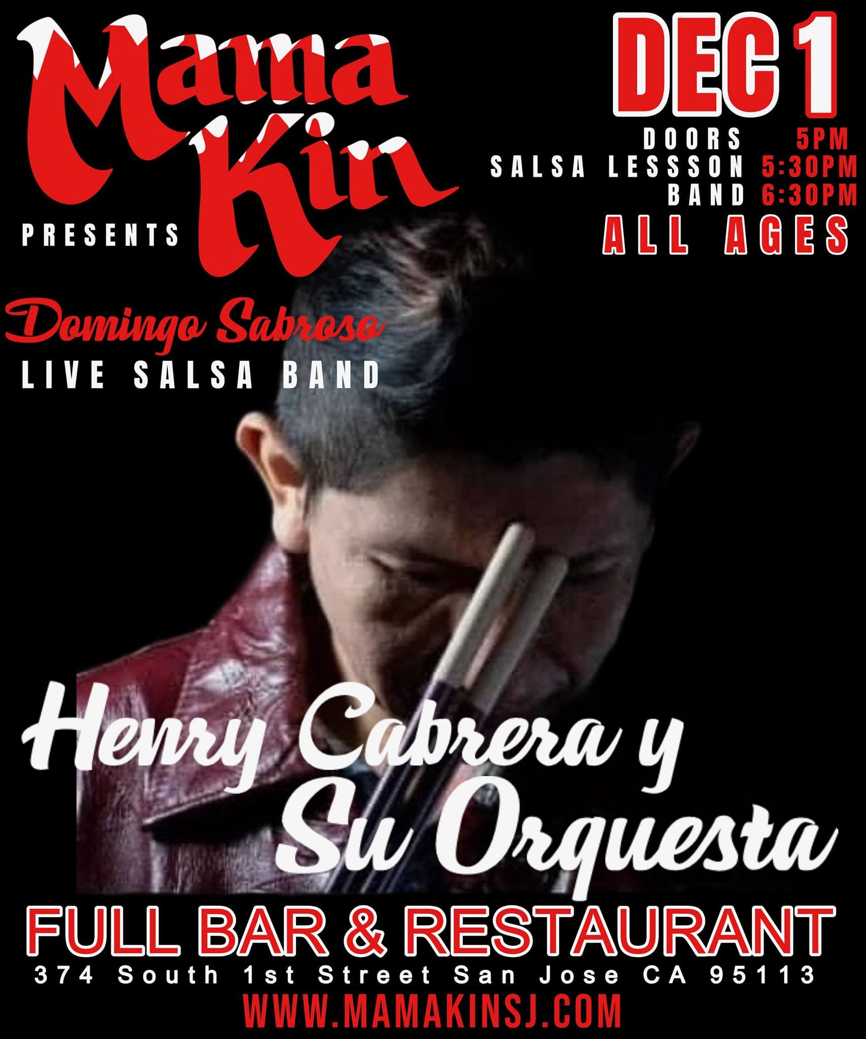 Domingo Sabroso Presents En La Casa De La Salsa Henry Cabrera y Su Orquesta