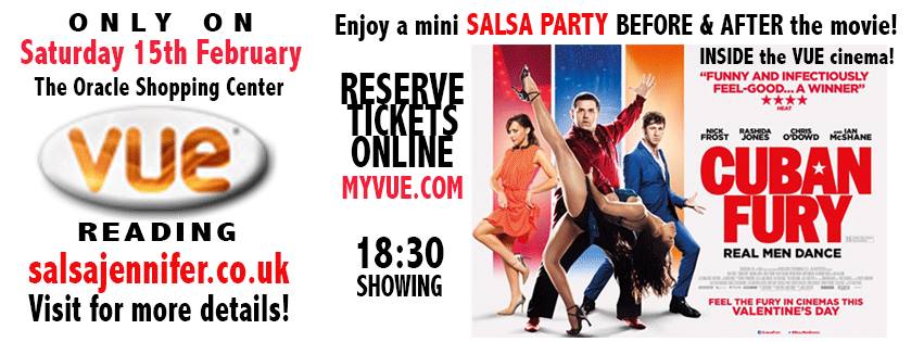 CUBAN FURY MOVIE with Salsa Dancing afterwards!