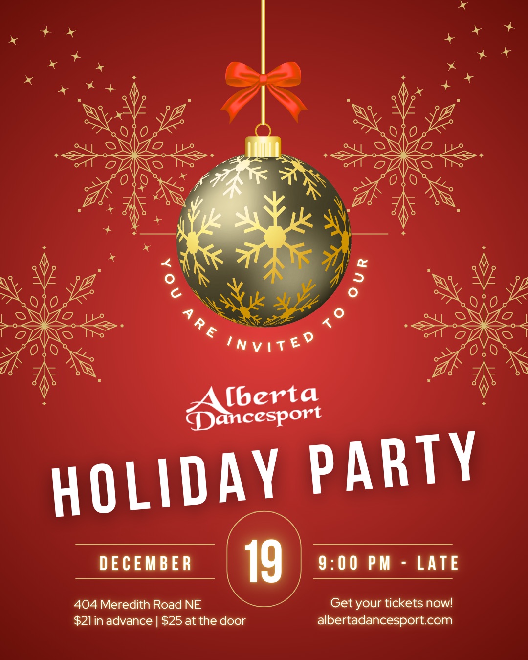 Alberta Dancesport Holiday Salsa Party 2025
