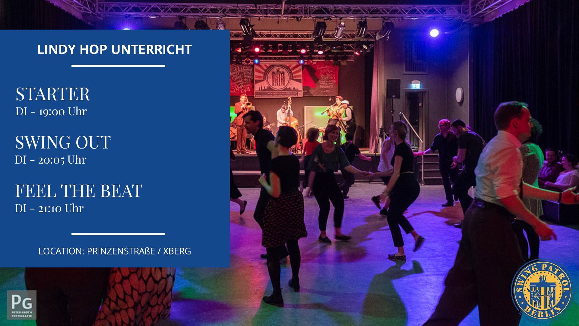Lindy Hop Unterricht in Xberg 3 Klassen am Abend