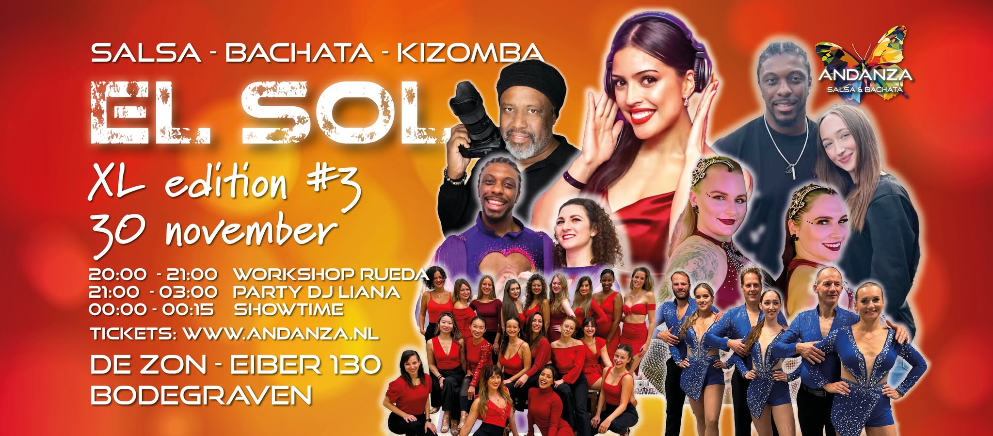 El Sol - XL edition 3 - Salsa & Bachata - DJ Liana - ws Rueda by Ramiro & Dani - shows