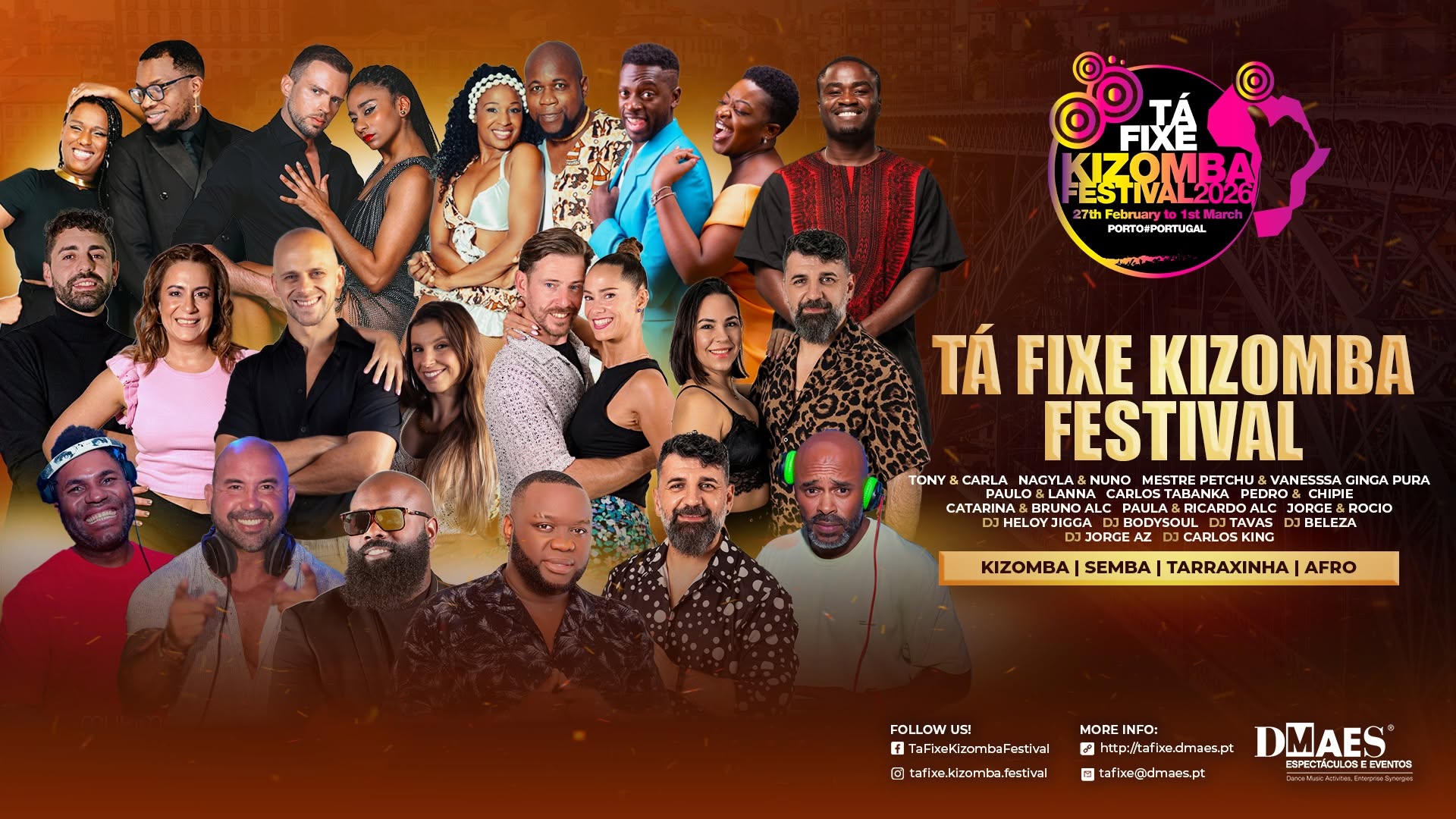 Official Tร FIXE KIZOMBA FESTIVAL 2026 - 27tn February to 1 st of March