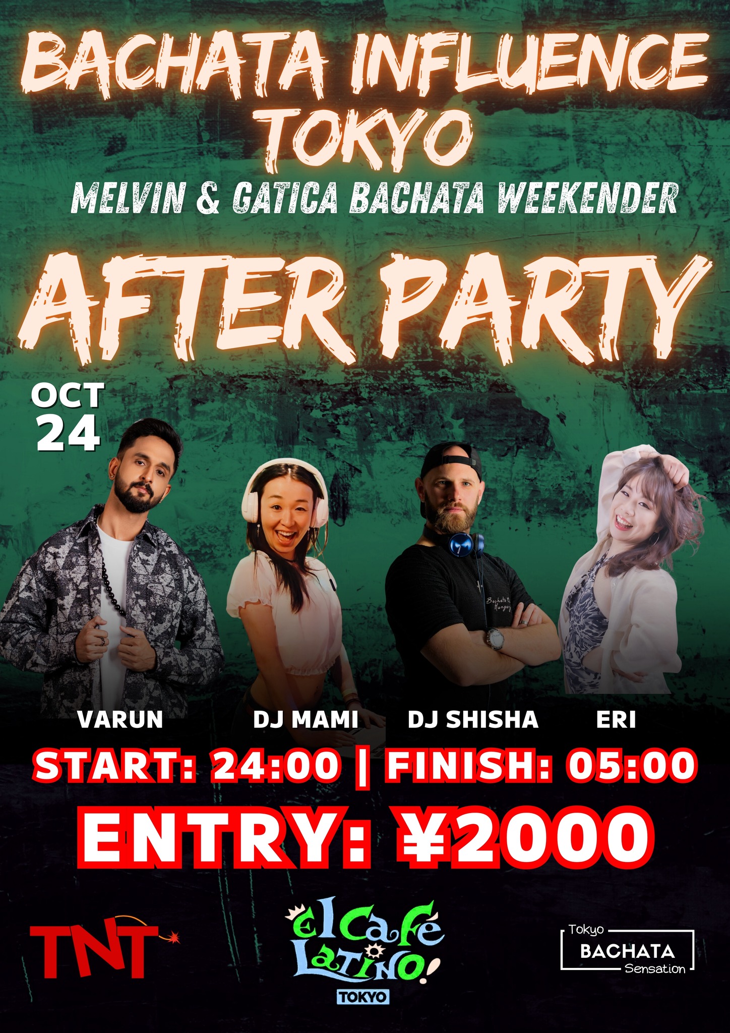 🌟 AFTER PARTY - BACHATA TOKYO INFLUENCE🌟 - 10 24 @ EL CAFE LATINO