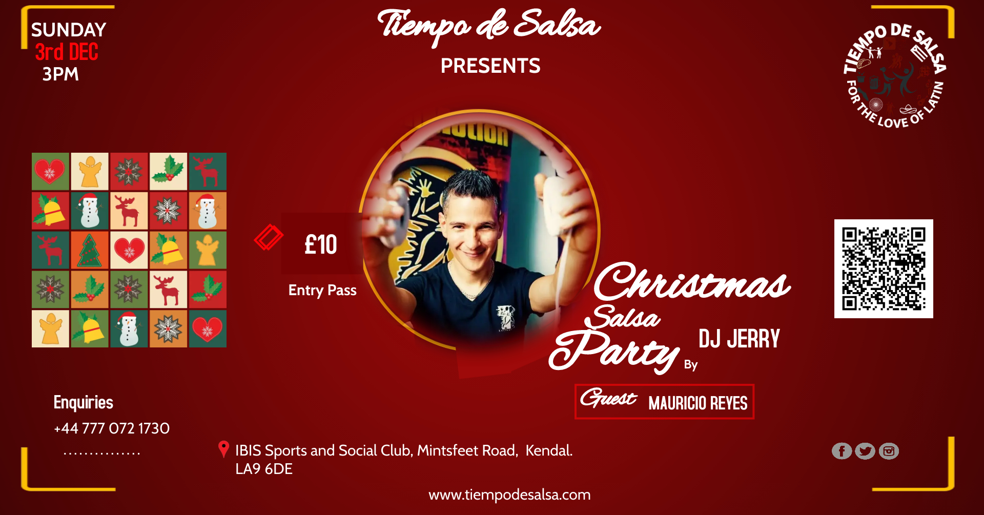 Kendal ★ Christmas Salsa Party ★ with Mauricio Reyes