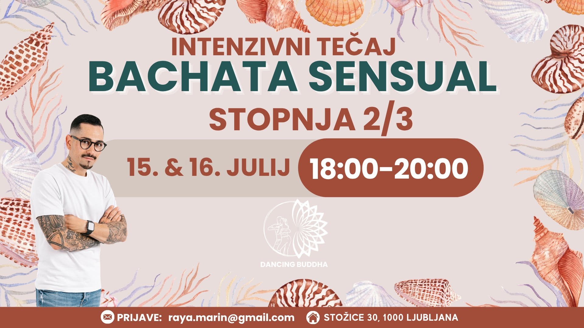 INTENZIVNI TEČAJ BACHATA SENSUAL STOPNJA 2 3-LEVEL UP YOUR BACHATA
