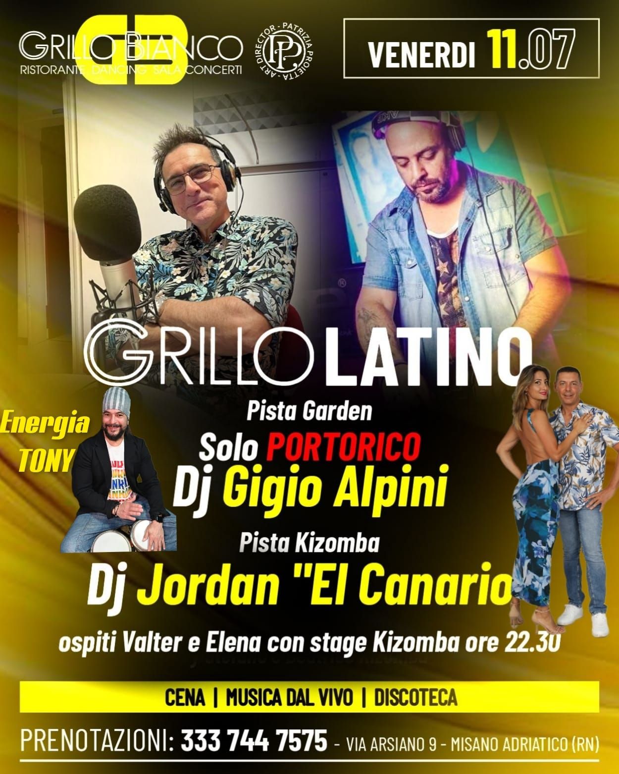 Venerdรฌ 11 Luglio_Summer Latino Kizombero_Grillo Bianco 2 Misano Adriatico