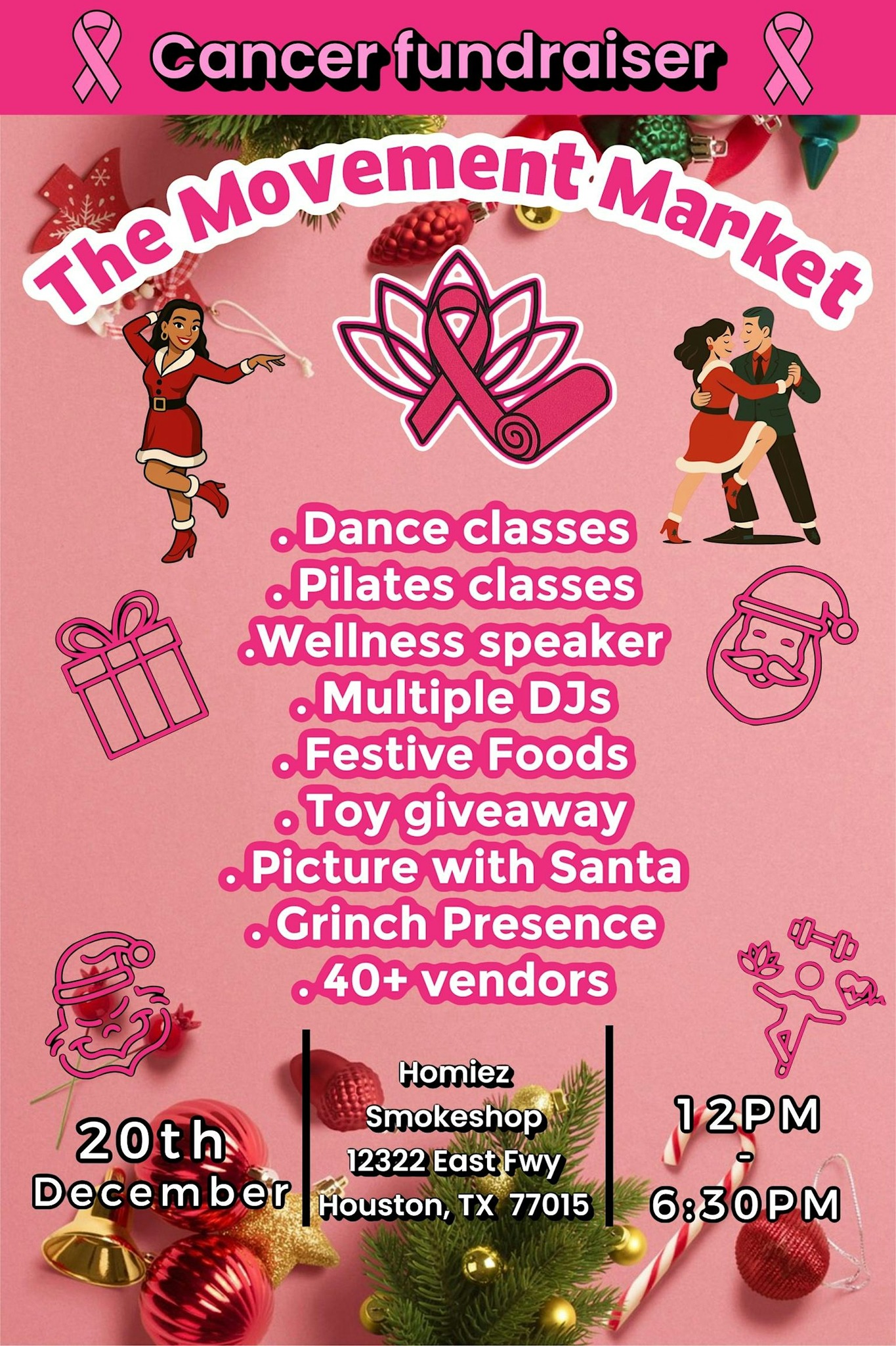 Pilates Latin Dance Cancer Fundraiser The Movement Market