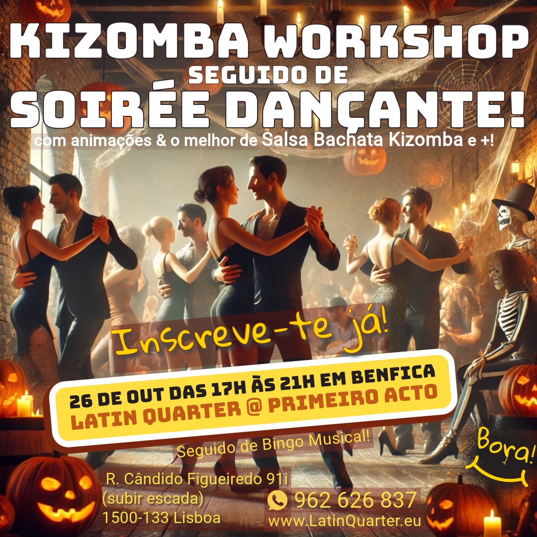 Soirée Dançante SBK com Workshop de Kizomba em Benfica!!