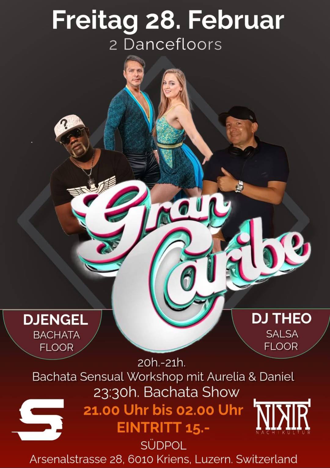 Fiesta GRAN CARIBE ★ 2 floors ★ Carnaval Edition mit Bachata WS & Show