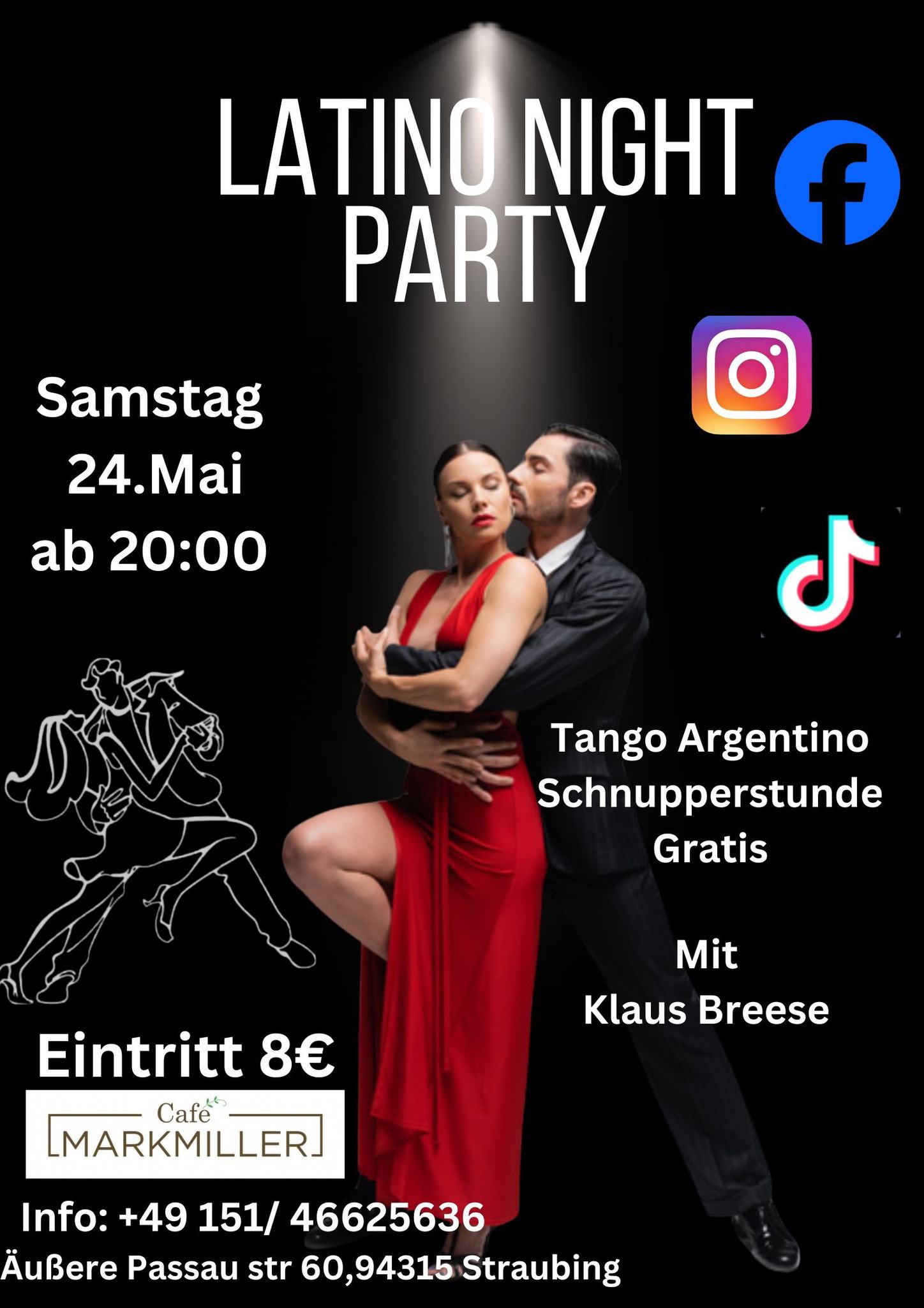 Latino Night Party Markmiller Café