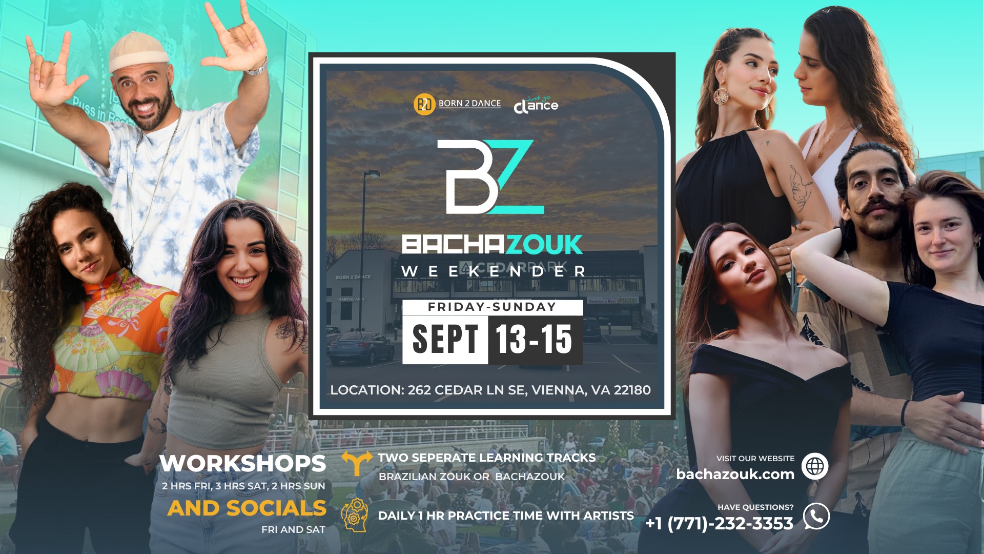 BZ Weekender in Vienna, VA, USA: BachaZouk + Brazilian Zouk Workshops + Socials