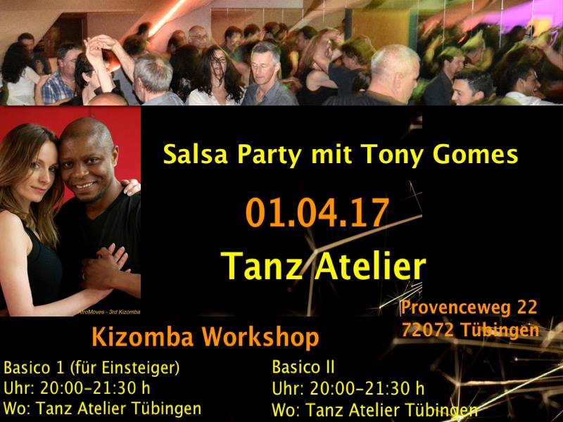 Salsa Party mit DJ Tony Gomes mit Kizomba Workshop