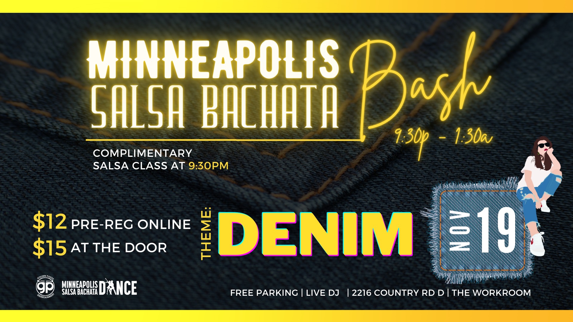 MINNEAPOLIS SALSA BACHATA BASH DENIM NIGHT