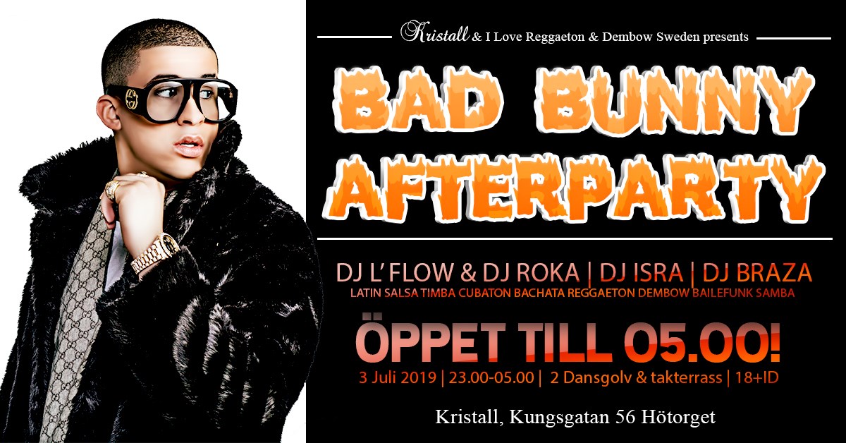 Sthlms största Bad Bunny Afterparty! 23.00-05.00