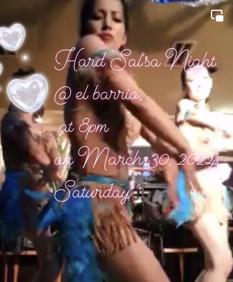 3 30(土) Hot Salsa Night @ El Barrio