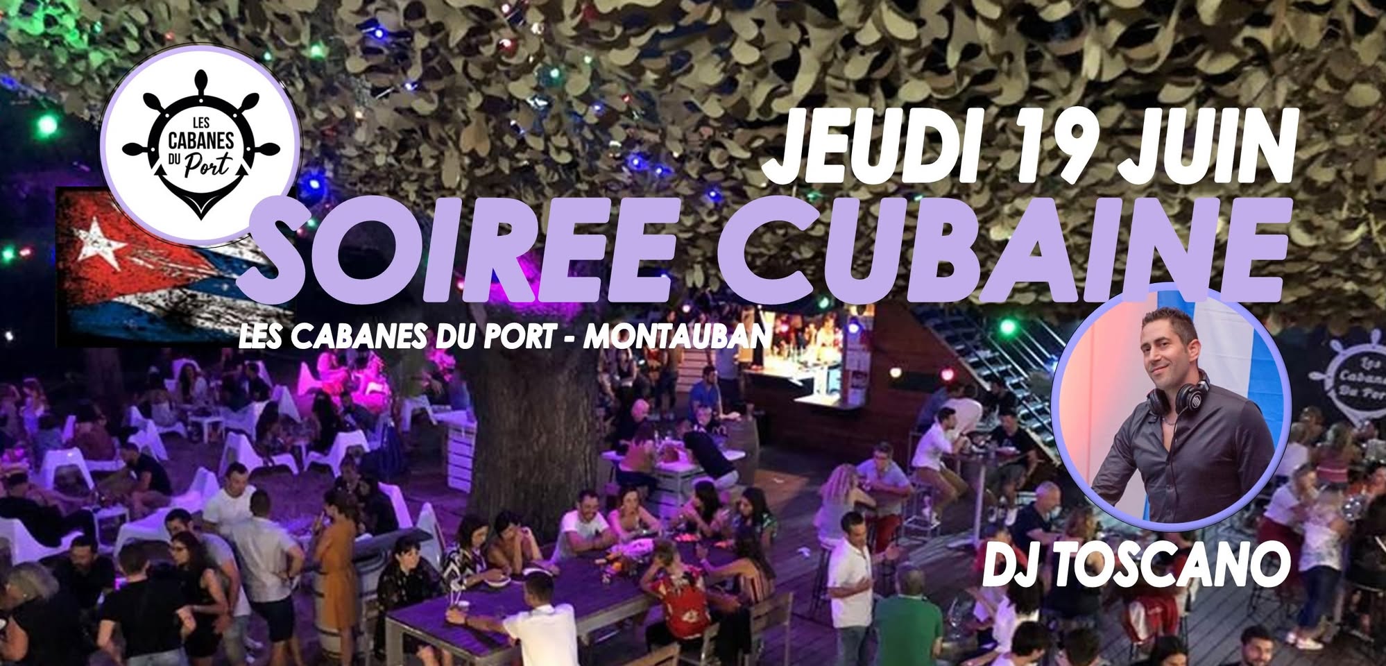 SOIREE CUBAINE en Plein Air aux Cabanes du Port à MONTAUBAN