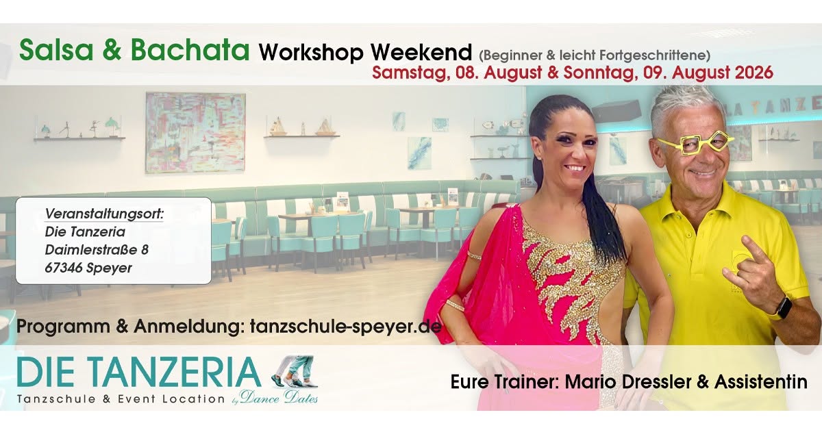 Salsa & Bachata Workshop Weekend für Beginner & leicht Fortgeschrittene in Speyer