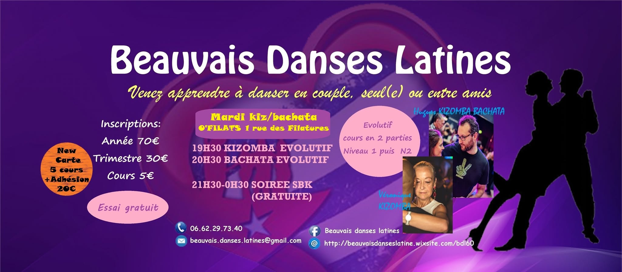 Mardi Kizomba Bachata avec BDL +soirée SBK.