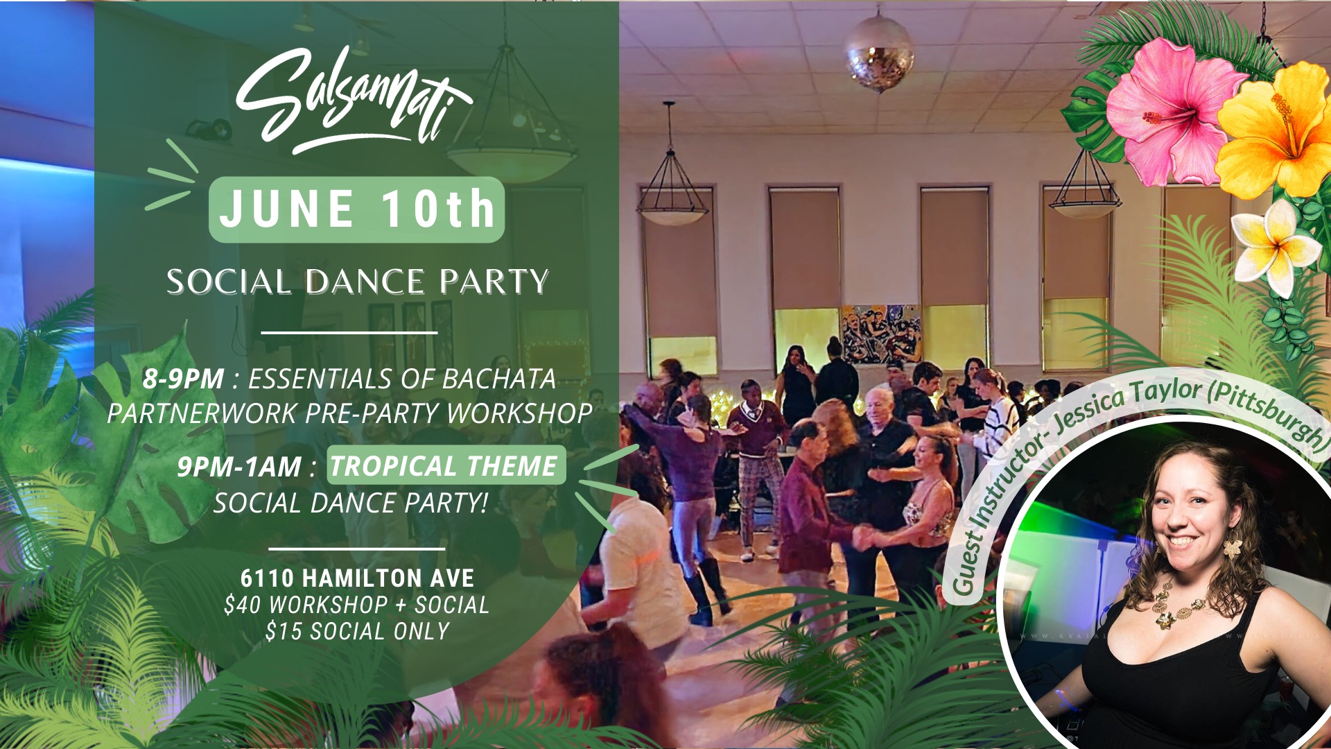 Sabor! TROPICAL THEME Social Dance Party!
