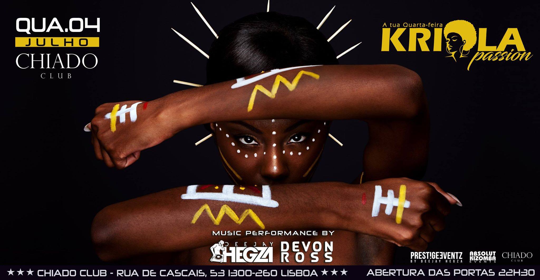 KRIOLA PASSION • QUARTA-FEIRA • CHIADO CLUB